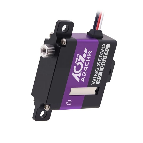 Original AGFRC A24CHR Coreless Motor 2BB 10mm 8KG Torque 0.08Sec Speed 2S HV Mini Digital RC for Wing Glider
